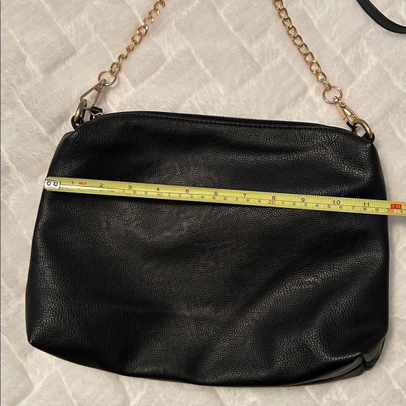 Joy Susan Black Crossbody Bag with Gold Chain - Picture 4 of 6